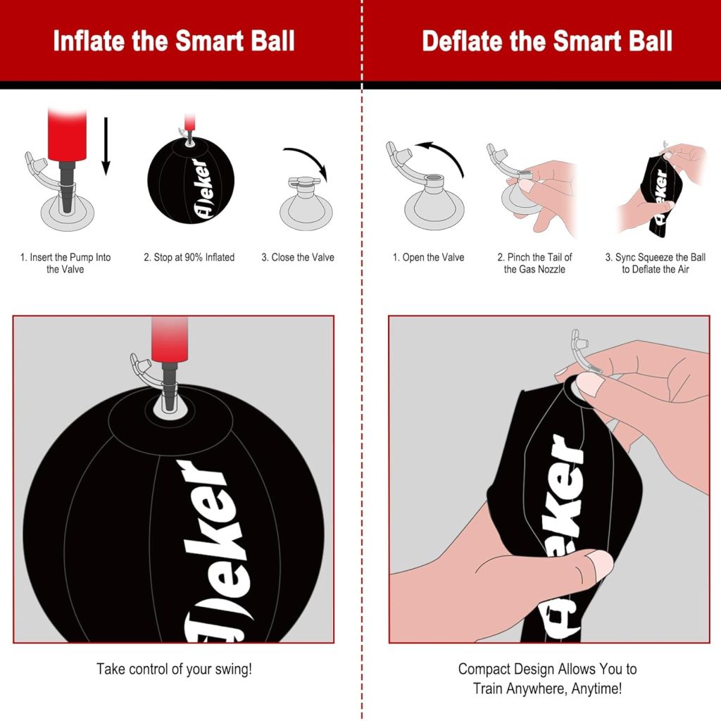 Golf Smart Ball - Ultimate Golf Swing Trainer Aid for Mastering Rhythm, Timing, and Consistency - Inflatable Golf Training Equipment for All Skill Levels