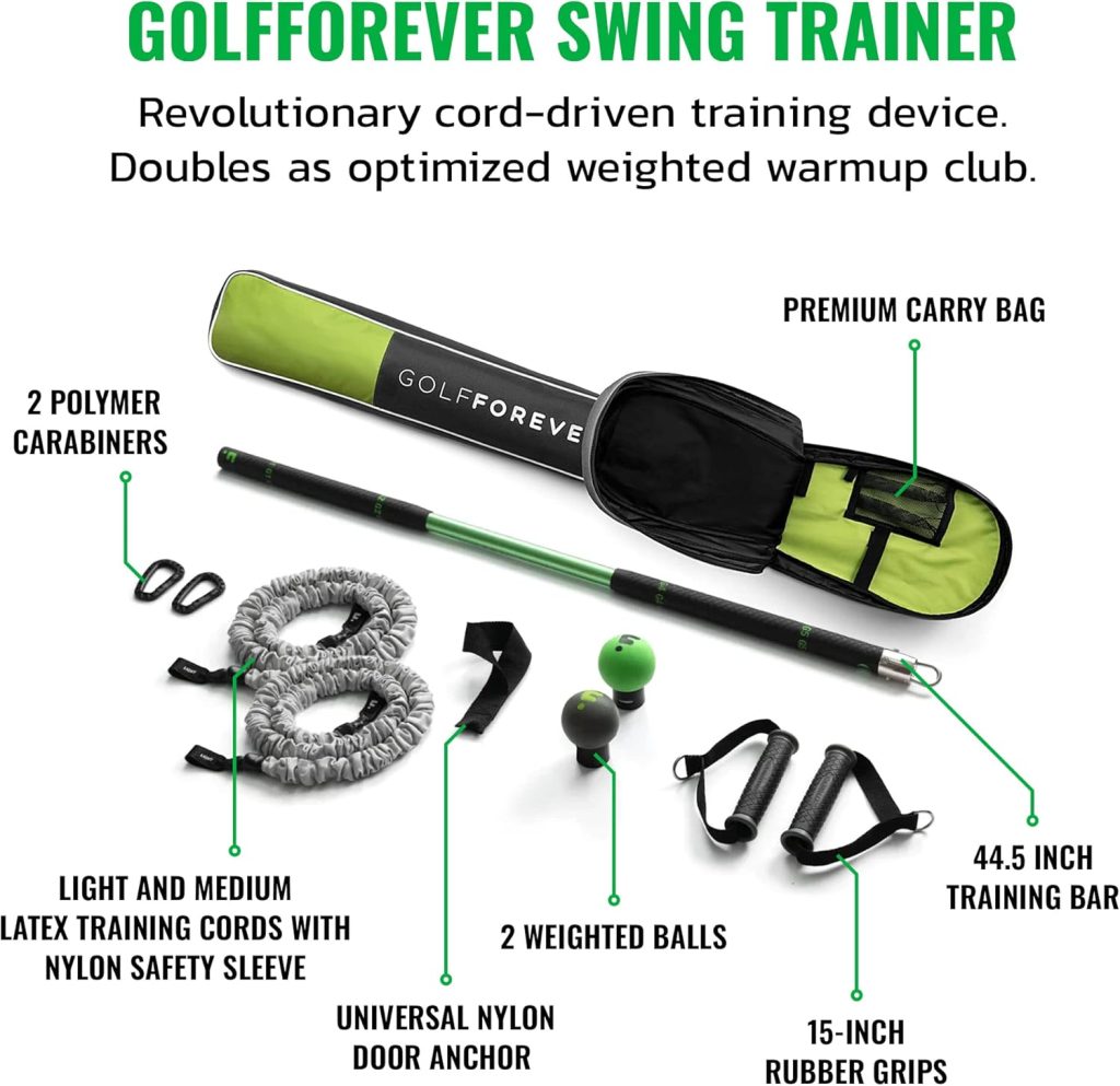 Golf Swing Trainer Aid as seen in Netflix - Full Swing | Official Golf Fitness System of PGA Tour | Premium Golf Training Equipment Proven by Scottie Scheffler to Improve Swing Posture