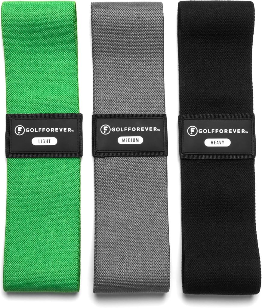 Mini Bands Proven by Golfer Scottie Scheffler | Golf Training Premium Fitness Bands | Premium Golf Training Aid to Improve Strength Flexibility Swing Posture | 3 Resistance Levels | 3pcs