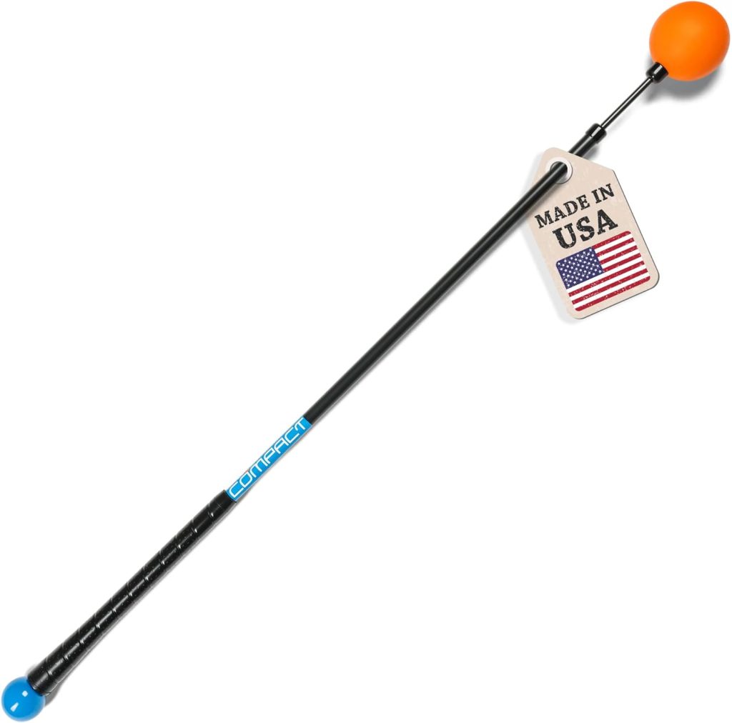 Orange Whip Golf Swing Trainer Aid Patented Made in USA for Improved Rhythm, Flexibility, Balance, Tempo, and Strength *American Made*