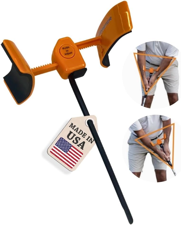 The Putt Master Golf Putting Aid Trainer, Patented Short Game Golf Swing Training for Precision and Accuracy, Made in USA by Orange Whip Golf