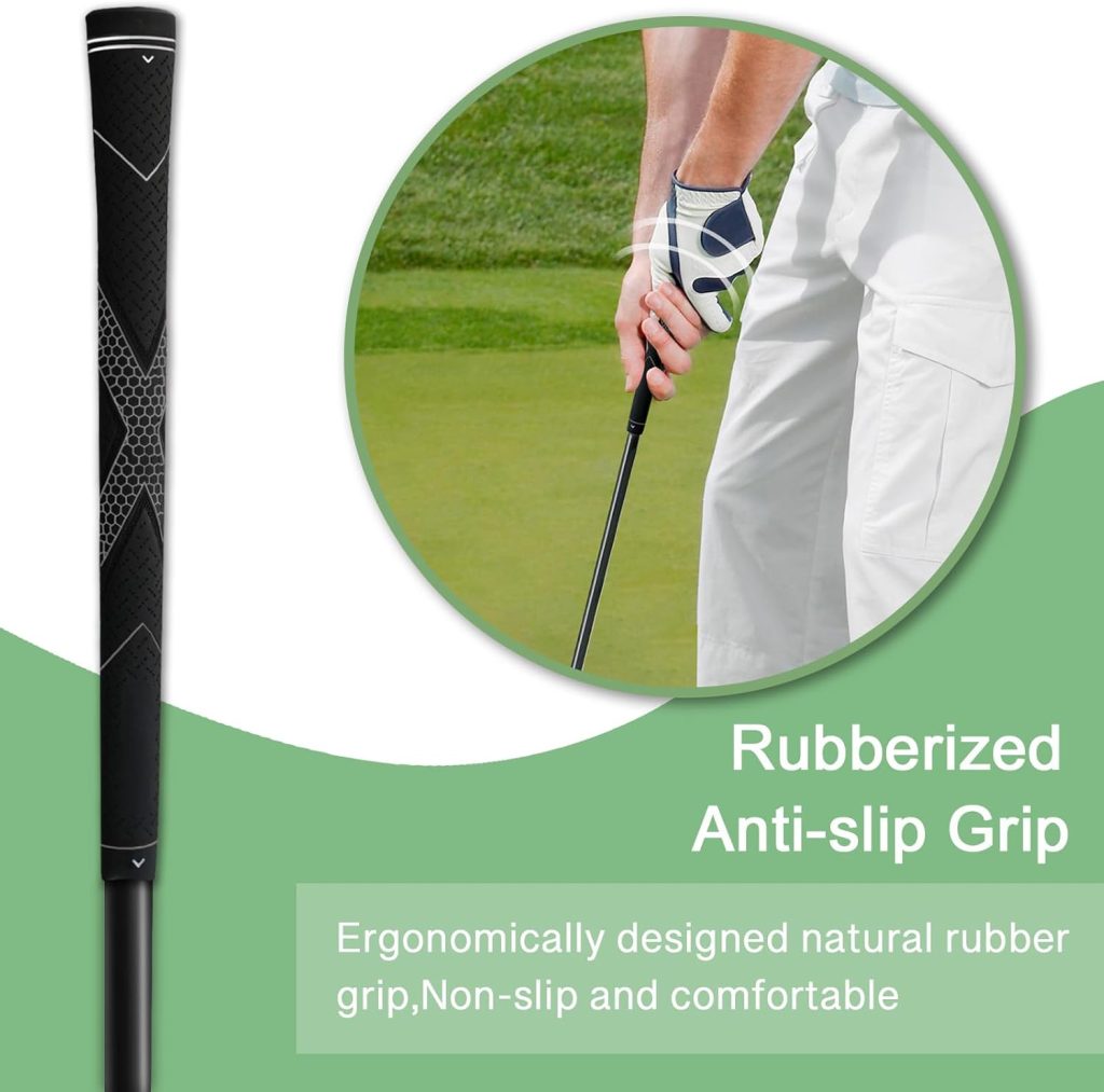 HVY Golf Swing Trainer,Golf Swing Training Aid for Improve Strength Tempo Balance and Flexibility,Golf Warm-Up Stick for IndoorOutdoor Practice Chipping Hitting Golf Training Aid